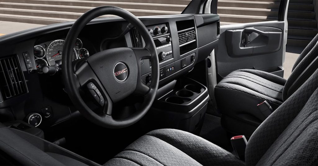 Interior of GMC Van