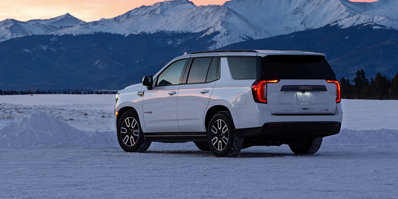 2024 GMC Yukon on the snow