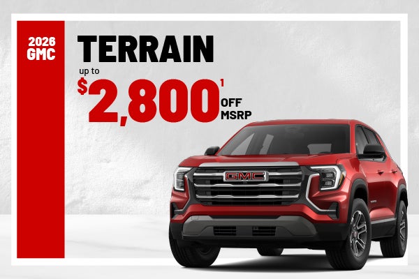 2026 GMC Terrain - up to $2800 off MSRP