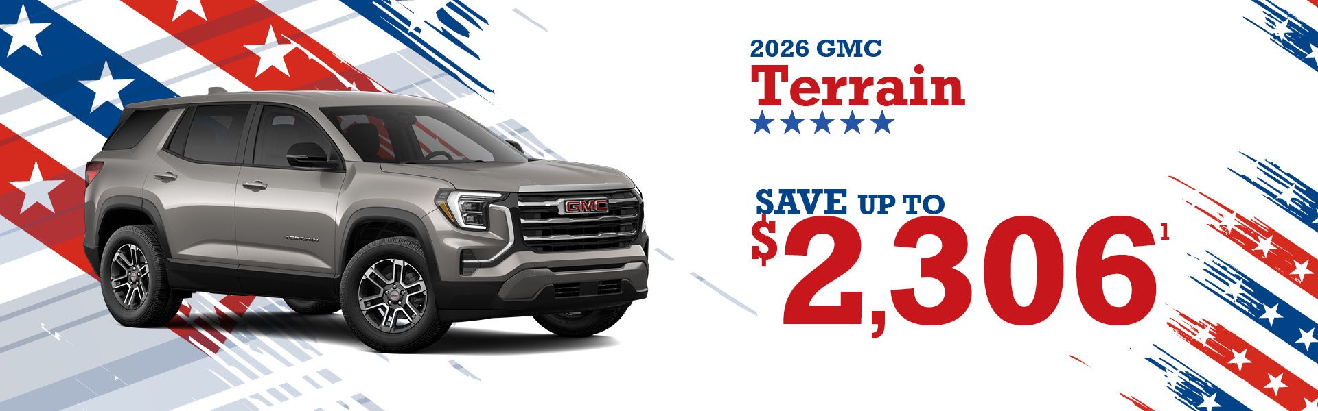2026 GMC Terrain - up to $2306 off MSRP