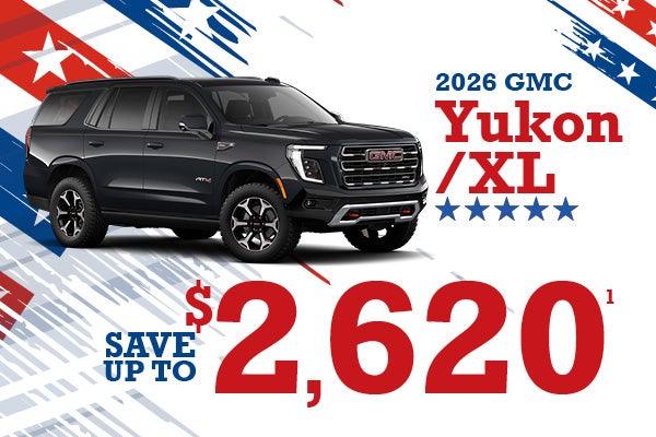 2026 GMC Yukon - up to $2,620 off MSRP
