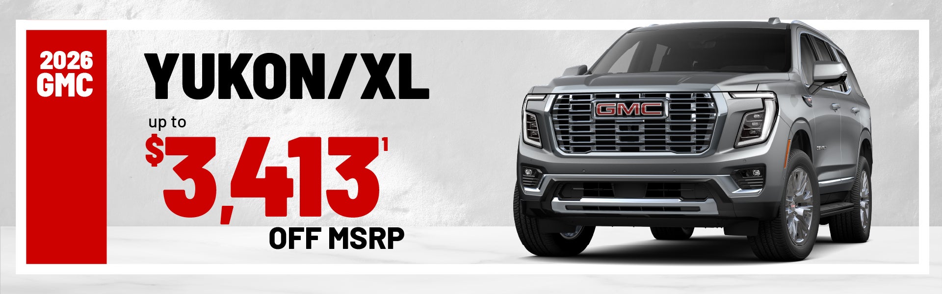 2026 GMC Yukon - up to $11,388 off MSRP