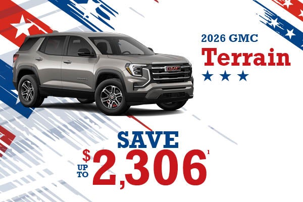 2026 GMC Terrain - up to $2306 off MSRP