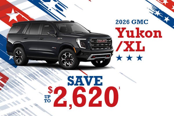 2026 GMC Yukon - up to $2,620 off MSRP