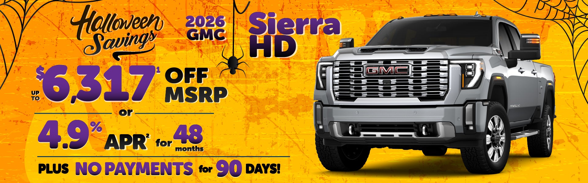 2026 GMC Sierra HD - up to $6317 off MSRP or 3.9% APR/48 