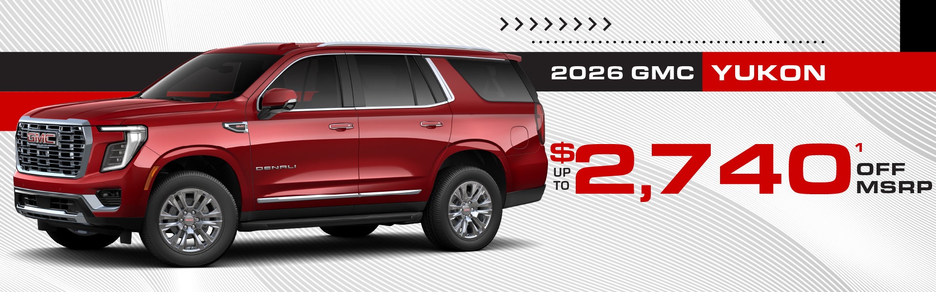 2026 GMC Yukon - up to $2740 off MSRP